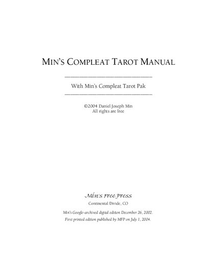 Min's Compleat Tarot Manual