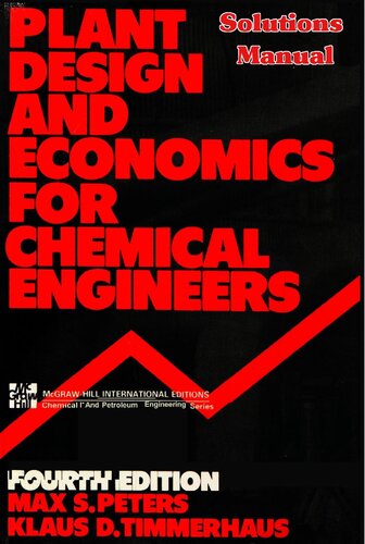 Plant design and economics for chemical engineers