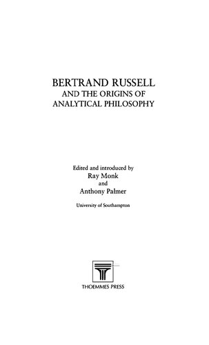 Bertrand Russell and Origins of Analytical Philosophy