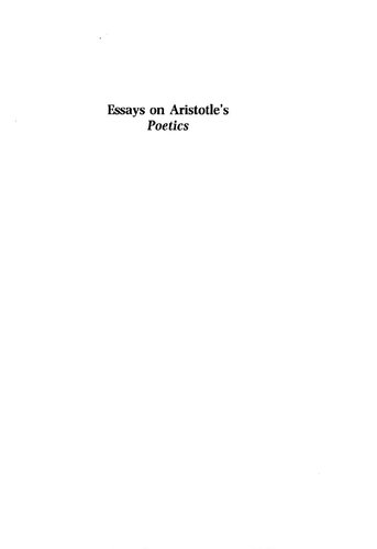 Essays on Aristotle's Poetics