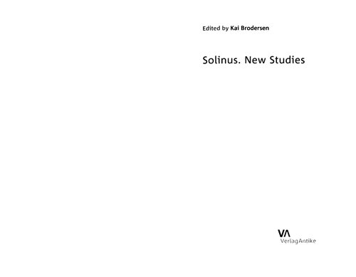 Solinus. New Studies