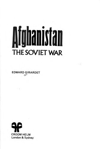 Afghanistan : The Soviet War