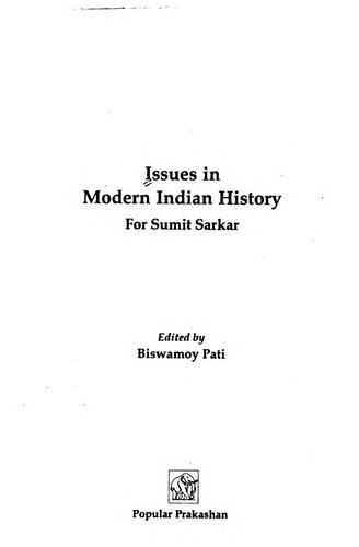 Issues in Modern Indian History : for Sumit Sarkar