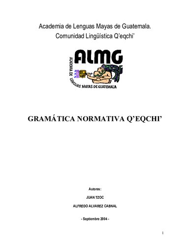 Gramática normativa qʼeqchiʼ