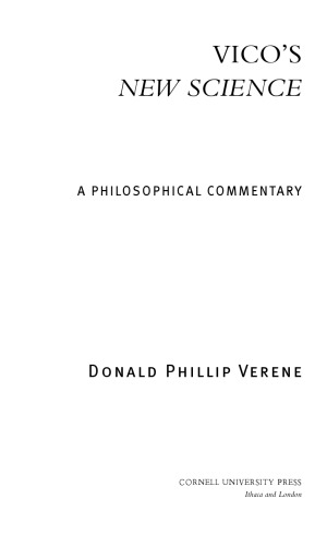 Vico’s New Science: A Philosophical Commentary