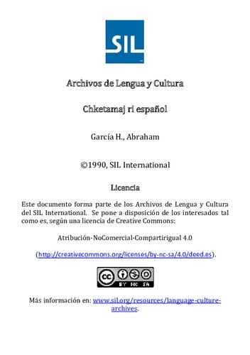 Chketamaj ri español. Aprendamos español