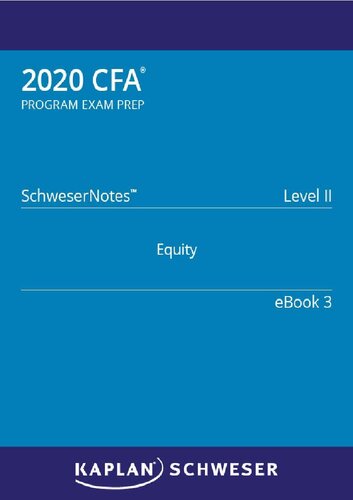 2020 CFA Level II  Schweser Notes eBook 3