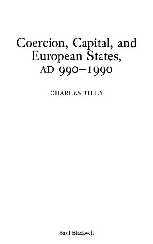 Coercion, capital, and European states, AD 990-1990