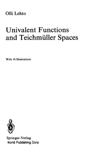 Univalent functions and Teichmuller spaces