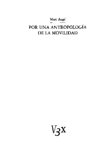 Por Una Antropologia De La Movilidad