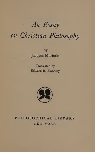 Essay on Christian Philosophy