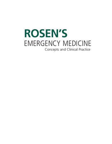 Rosen's Emergency Medicine: Concepts and Clinical Practice