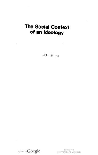 The social context of an ideology : Ambedkar's political and social thought