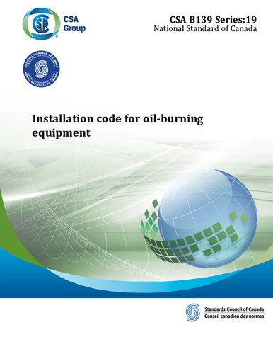 CSA B139 Series:19 - Installation code for oil-burning equipment