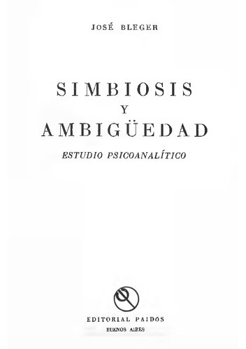 Simbiosis Y Ambiguedad