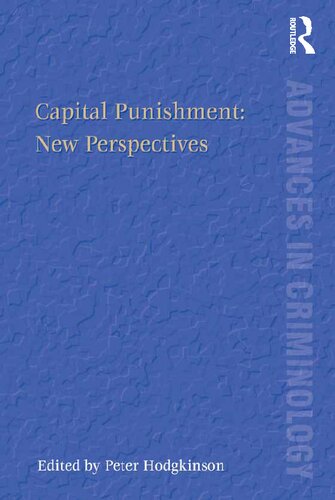 Capital Punishment: New Perspectives