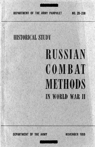 PAM 20-230 Russian Combat Methods in World War II