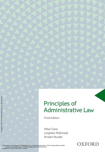 Principles of Administrative Law