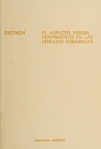 El aspecto verbal perifrástico en las lenguas románicas