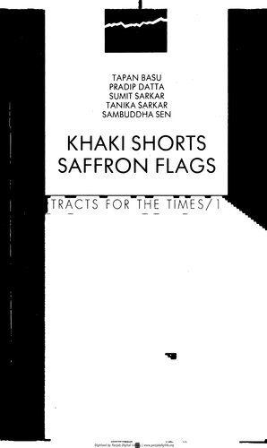 Khaki shorts and saffron flags : a critique of the Hindu right