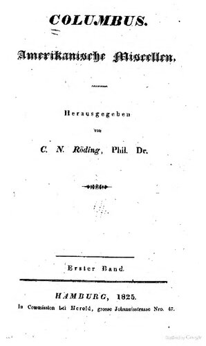 Columbus. Amerikanische Miscellen