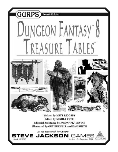 GURPS 4th edition. Dungeon Fantasy 8: Treasure Tables