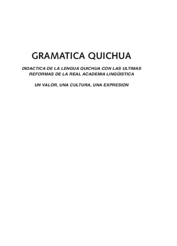 Gramática quichua