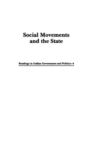 Social movements and the state