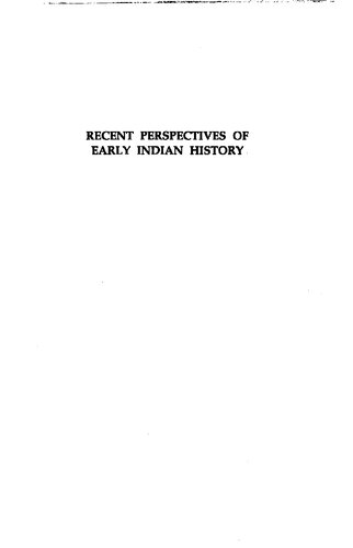 Recent perspectives of early Indian history