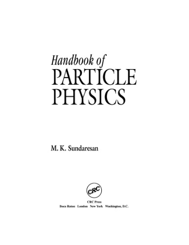 Handbook of Particle Physics