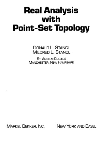 Real analysis with point-set topology