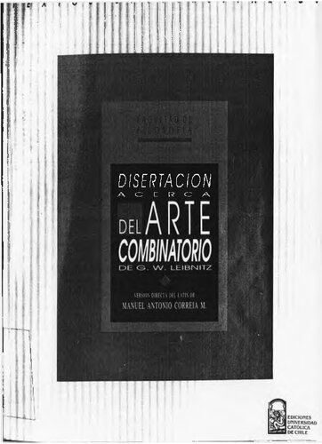 Disertacion Acerca Del Arte Combinatorio