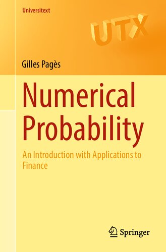 Numerical Probability: An Introduction With Applications to Finance