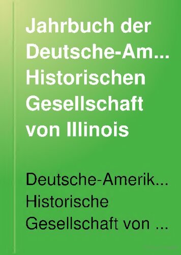 Deutsch-Amerikanische Geschichtsblätter