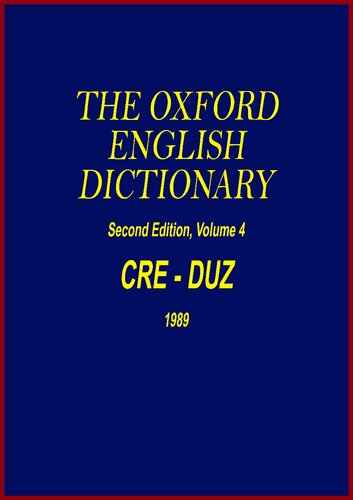 Oxford English Dictionary