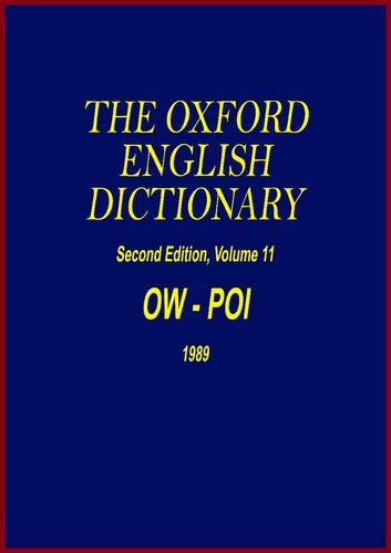 Oxford English Dictionary