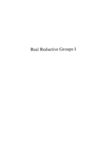 Real reductive groups I