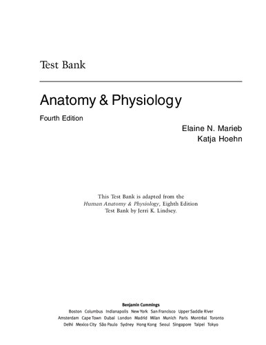 Test bank [to accompany] Anatomy & physiology