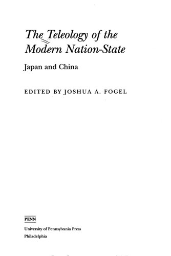 The teleology of the modern nation-state : Japan and China