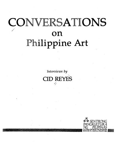 Conversations on Philippine art : Interviews