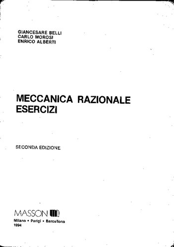 Meccanica razionale. Esercizi