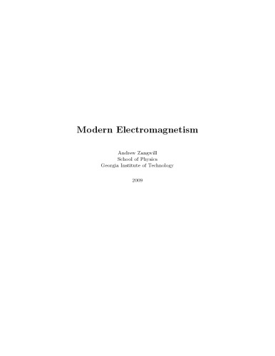 Modern electromagnetism