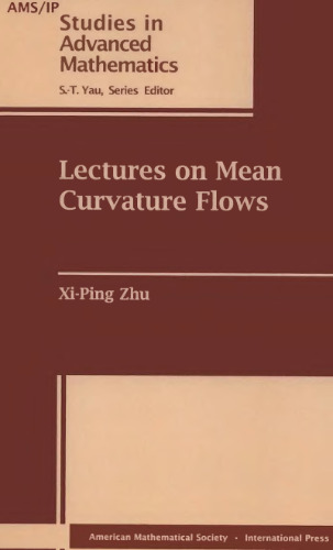 Lectures on mean curvature flows