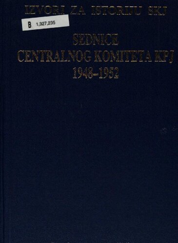 Sednice Centralnog komiteta KPJ (1948-1952)