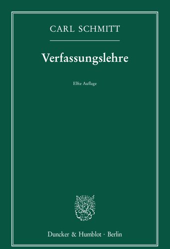 Verfassungslehre