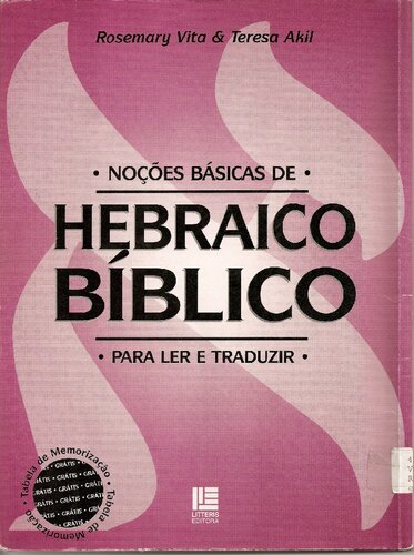 Noções Básicas De Hebraico Bíblico