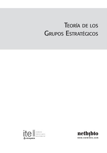 Teoría de los grupos estratégicos una aplicación para seleccionar estrategias de inversión