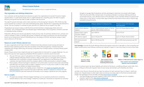 VMware Compete Playbook