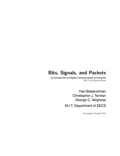 Introduction to EECS II Digital Communication Systems (MIT 6.02)