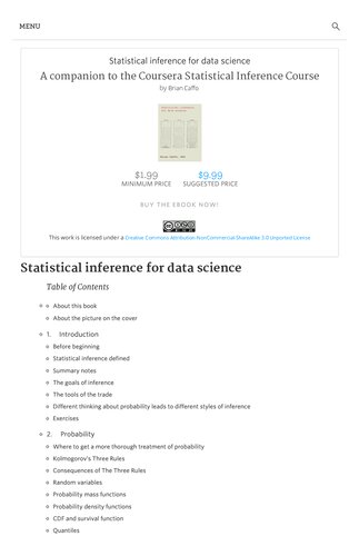 Statistical inference for data science